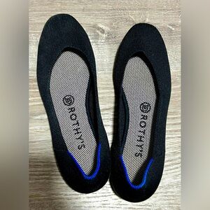 Rothy’s Black Flats Size 7
